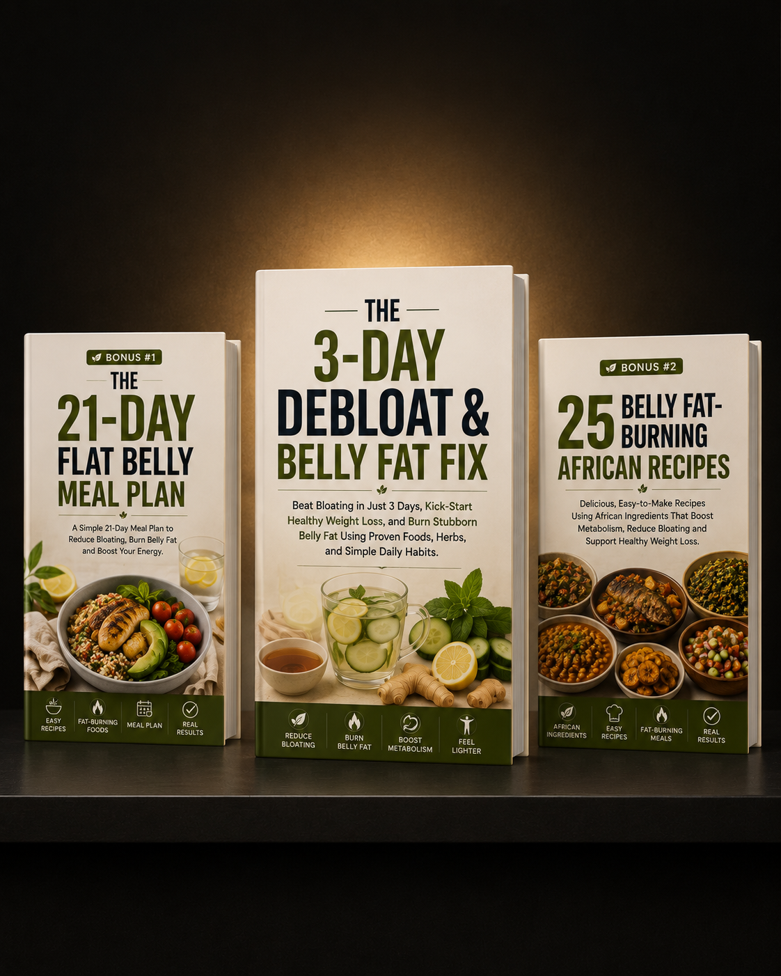The 3-Day Debloat & Belly Fat Fix bundle with all 5 bonuses